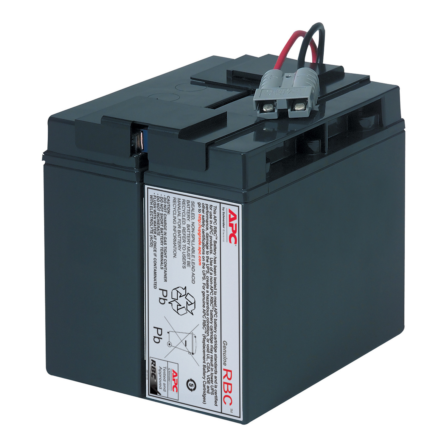 Batterie, Abs-Batterie, 12V, Verschlossene Bleibatterie, Recycling-Symbol