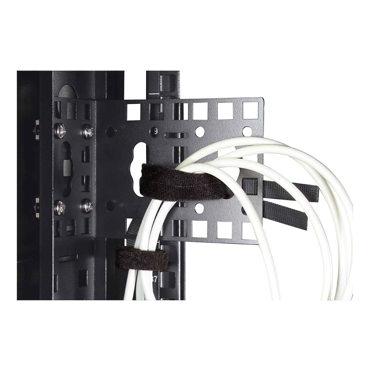 rack, montage, kabel, weiße kabel, klettbänder