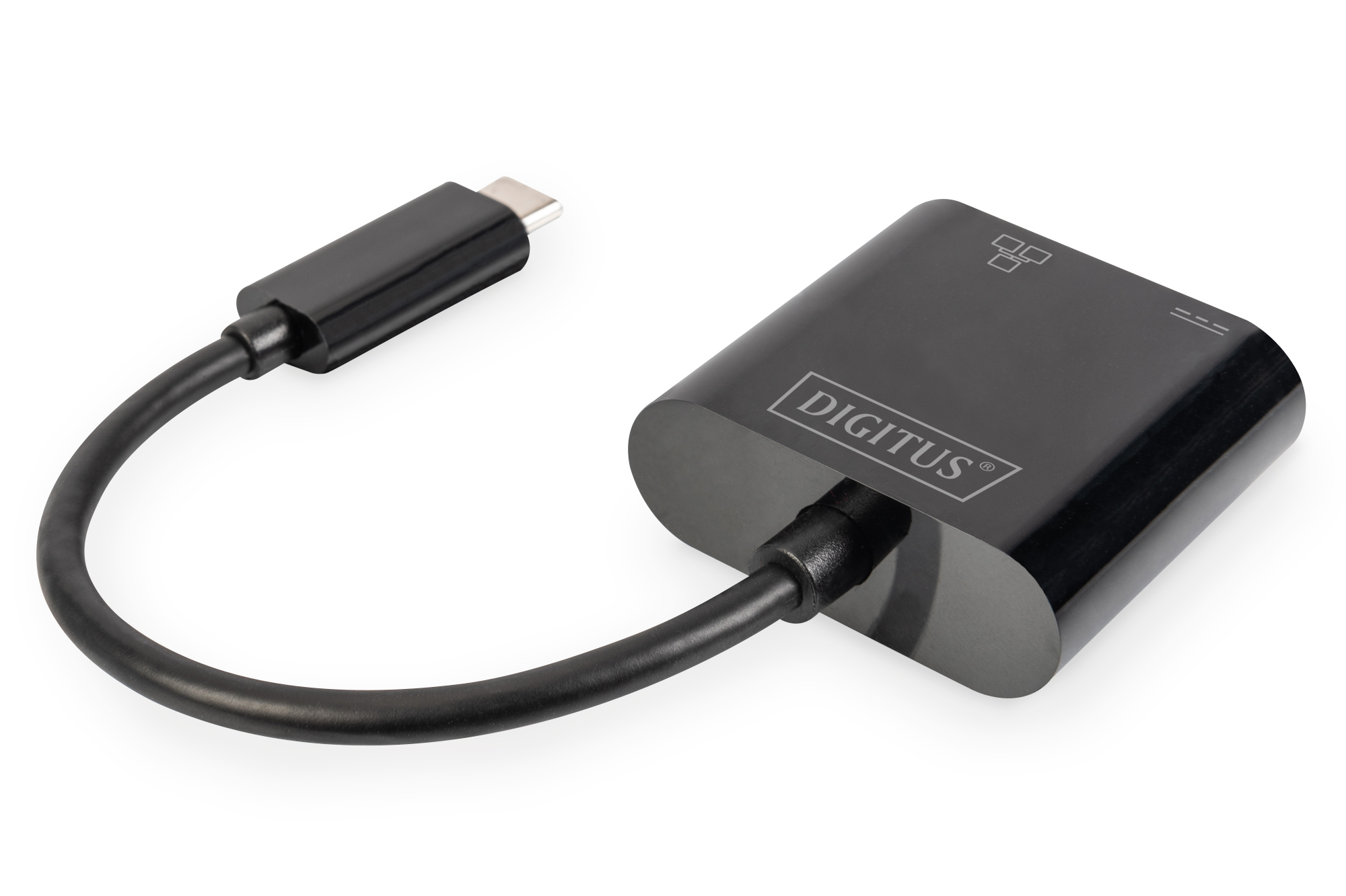 USB-C-Adapter, HDMI-Adapter, DIGITUS, schwarz, Kabel