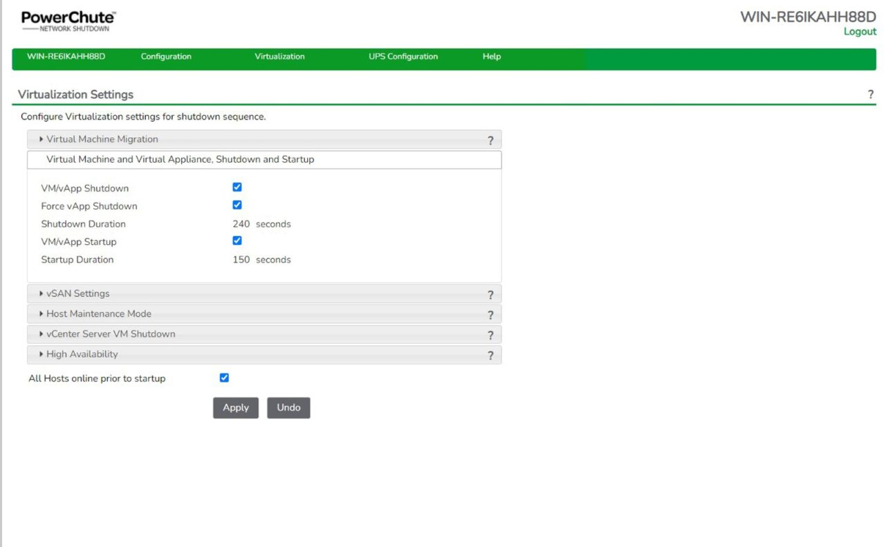 Virtualisierung, Herunterfahren, VMware, vCenter, Start