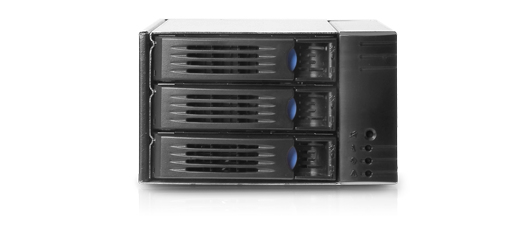 Server Backplane 3,5" 3-fach SAS/SATA Hot-Swap | Anschluss 3 x SATA | Einbau in 2x 5.25" Einschub | für RM42300, RM41300 Elektronik, Hardware, Computer, Server, Computerausrüstung