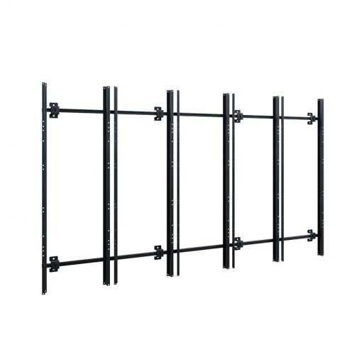 TV-Wandhalterung, Metall, schwarz, Mehrfachhalterung, Wandmontage