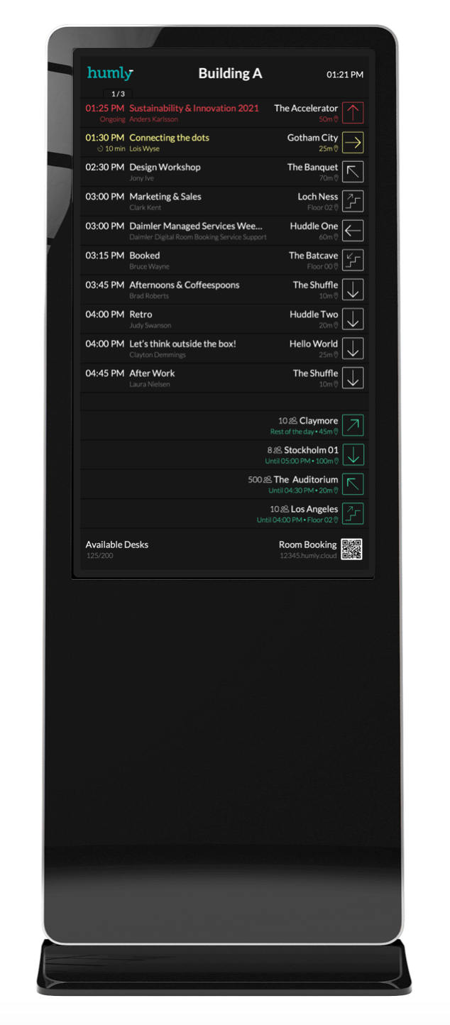 Kiosk, Digitales Schild, Standbildschirm, Touchscreen, schwarzer Schrank