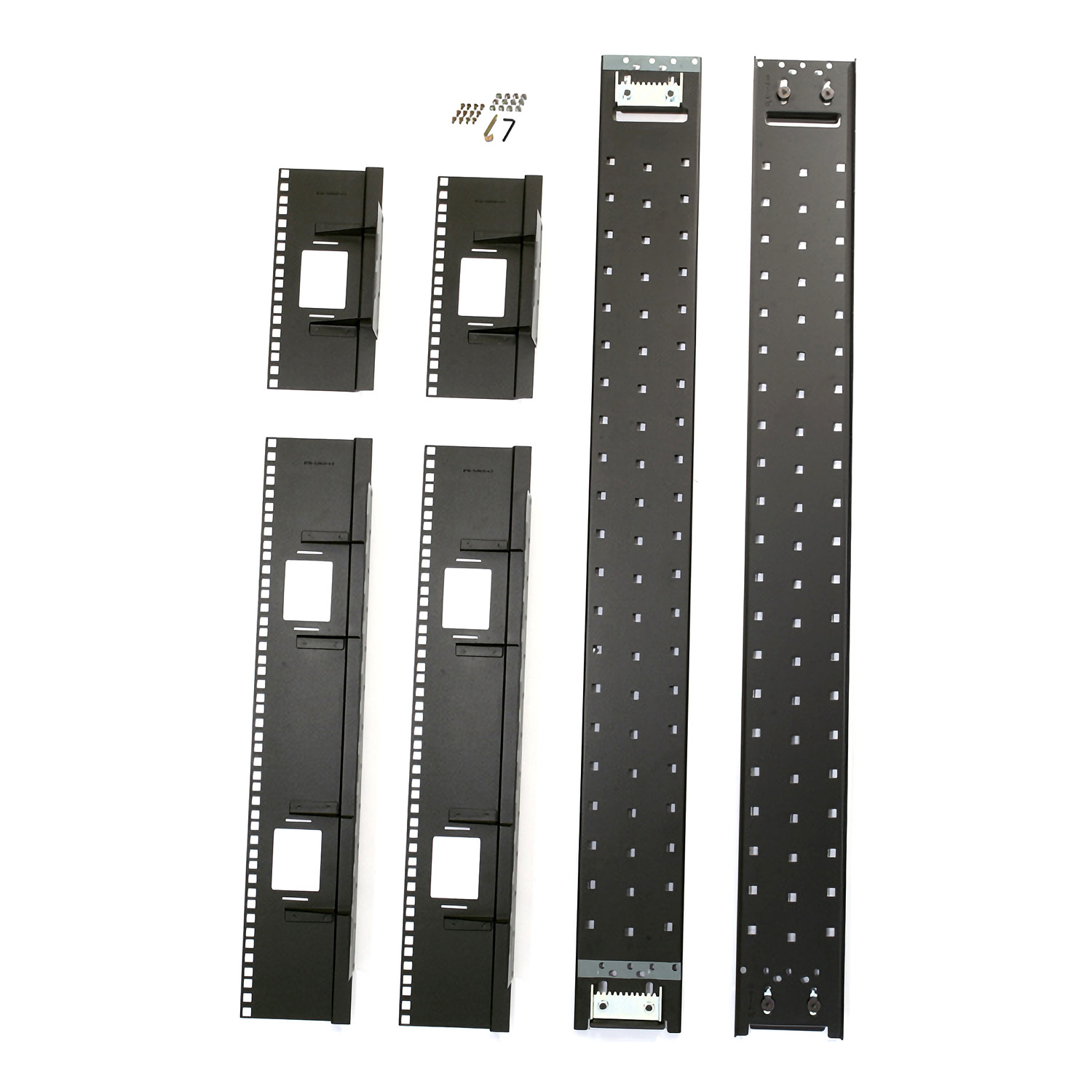 Rack Rails, Slide-in, Server rack, DIN rail, Shelf brackets
