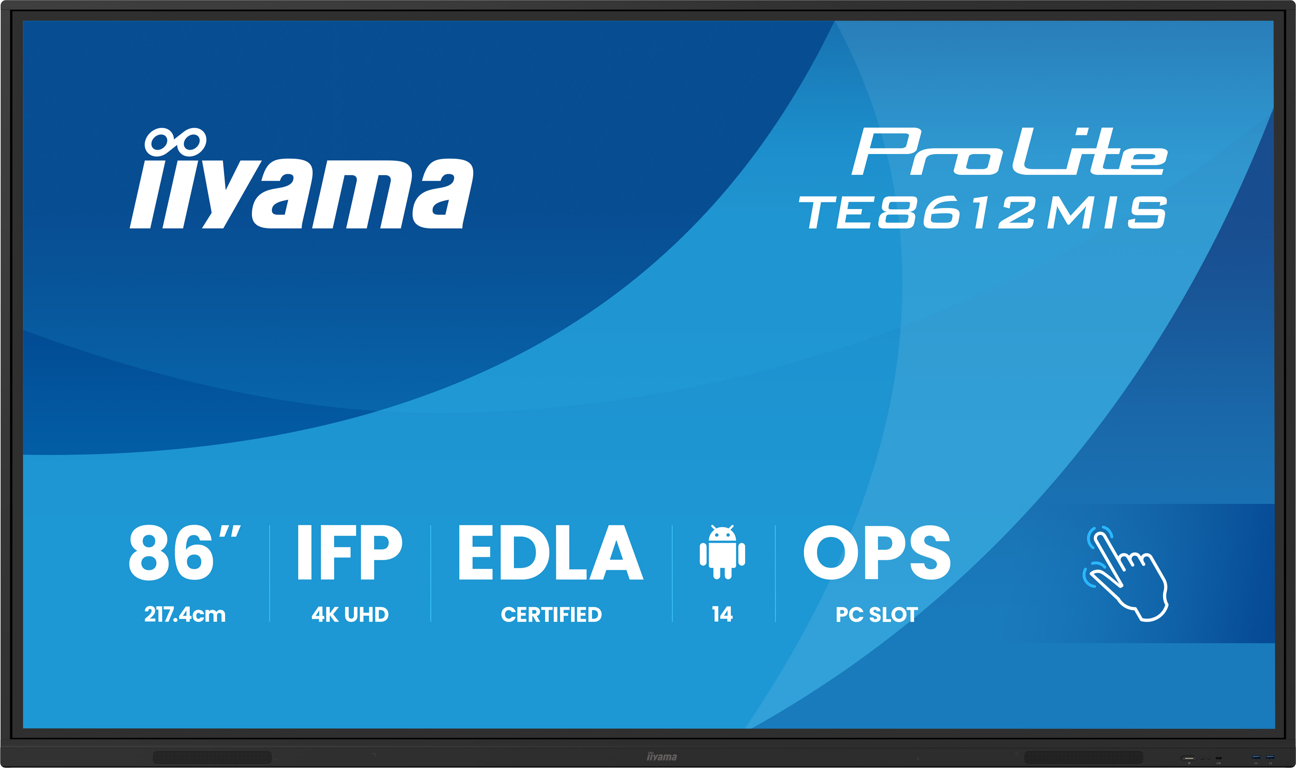 IIYAMA LFD ProLite TE8612MIS-B4AG Computerausrüstung, Überwachen, Bildschirm, FERNSEHER