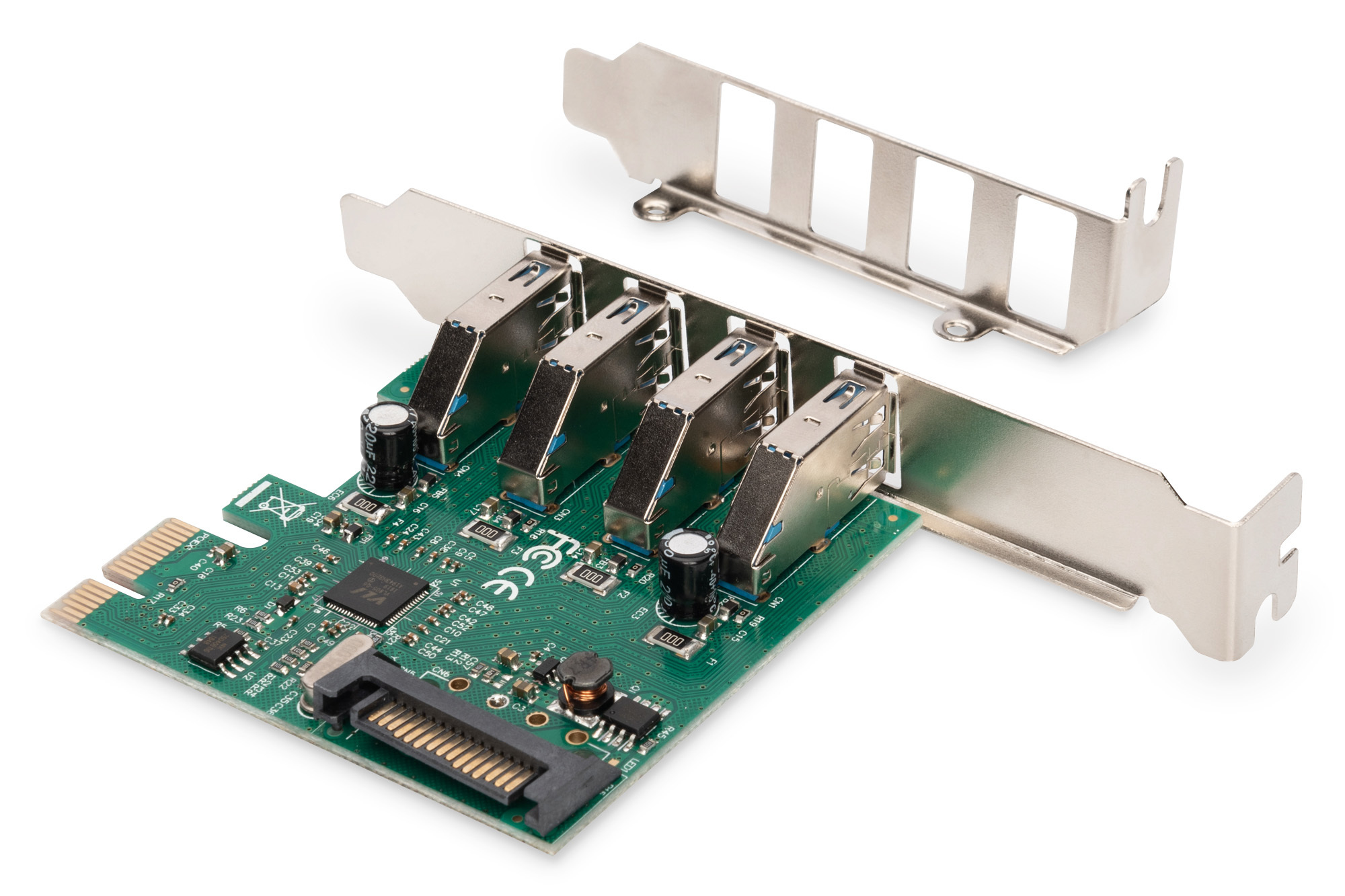 PCIe, Kartensteckplatz, Schnittstelle, USB-Ports, PCB