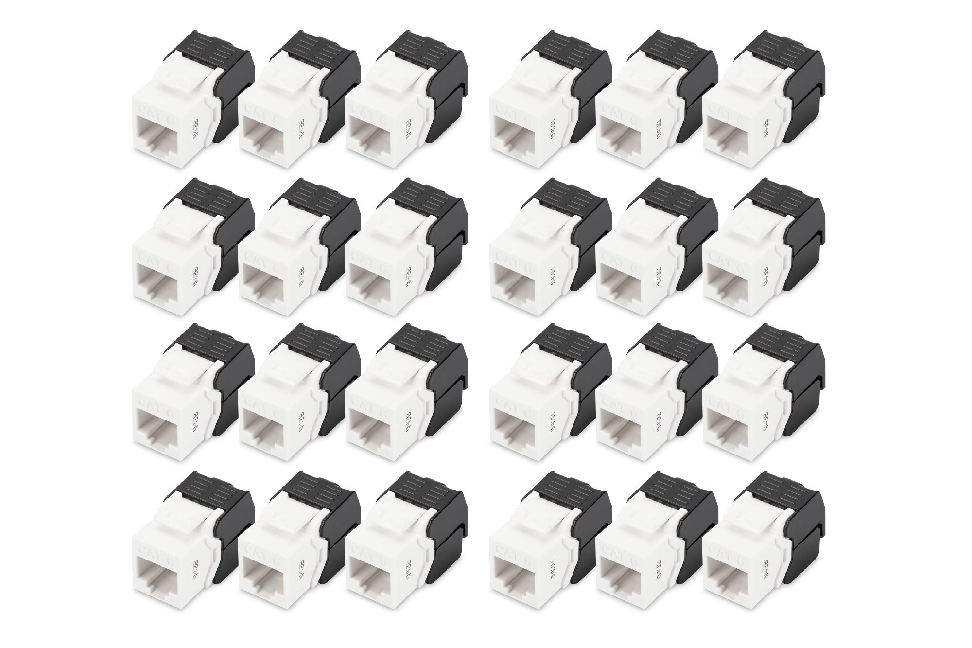 DIGITUS DN-93603-24 CAT 6 Keystone Modul, ungeschirmt - 24 Stk. DIGITUS DN-93603-24 CAT 6 Keystone Modul, ungeschirmt - 24 Stk.