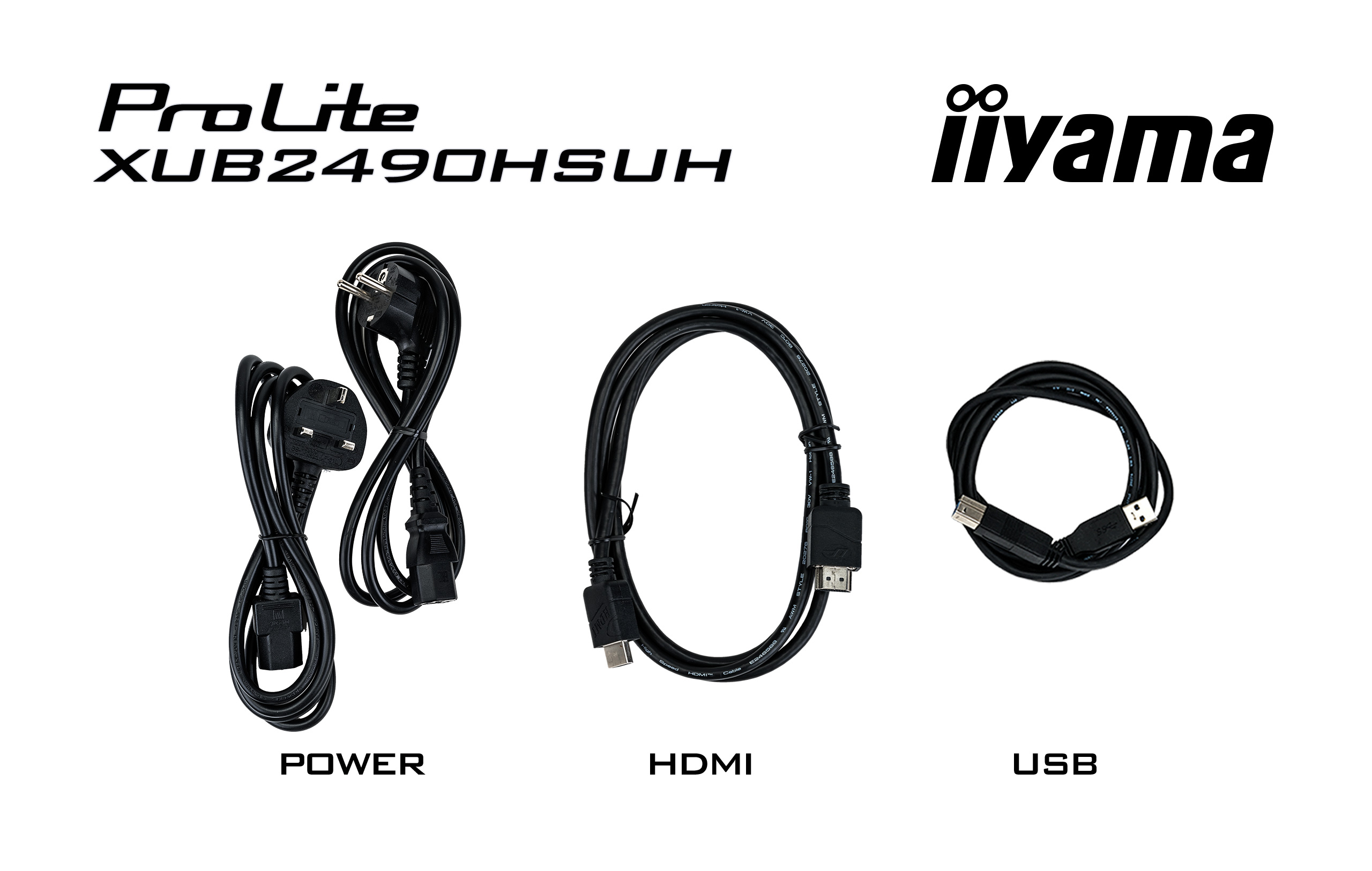 IIYAMA Monitor XUB2490HSUH-B2 Adapter, Elektronik