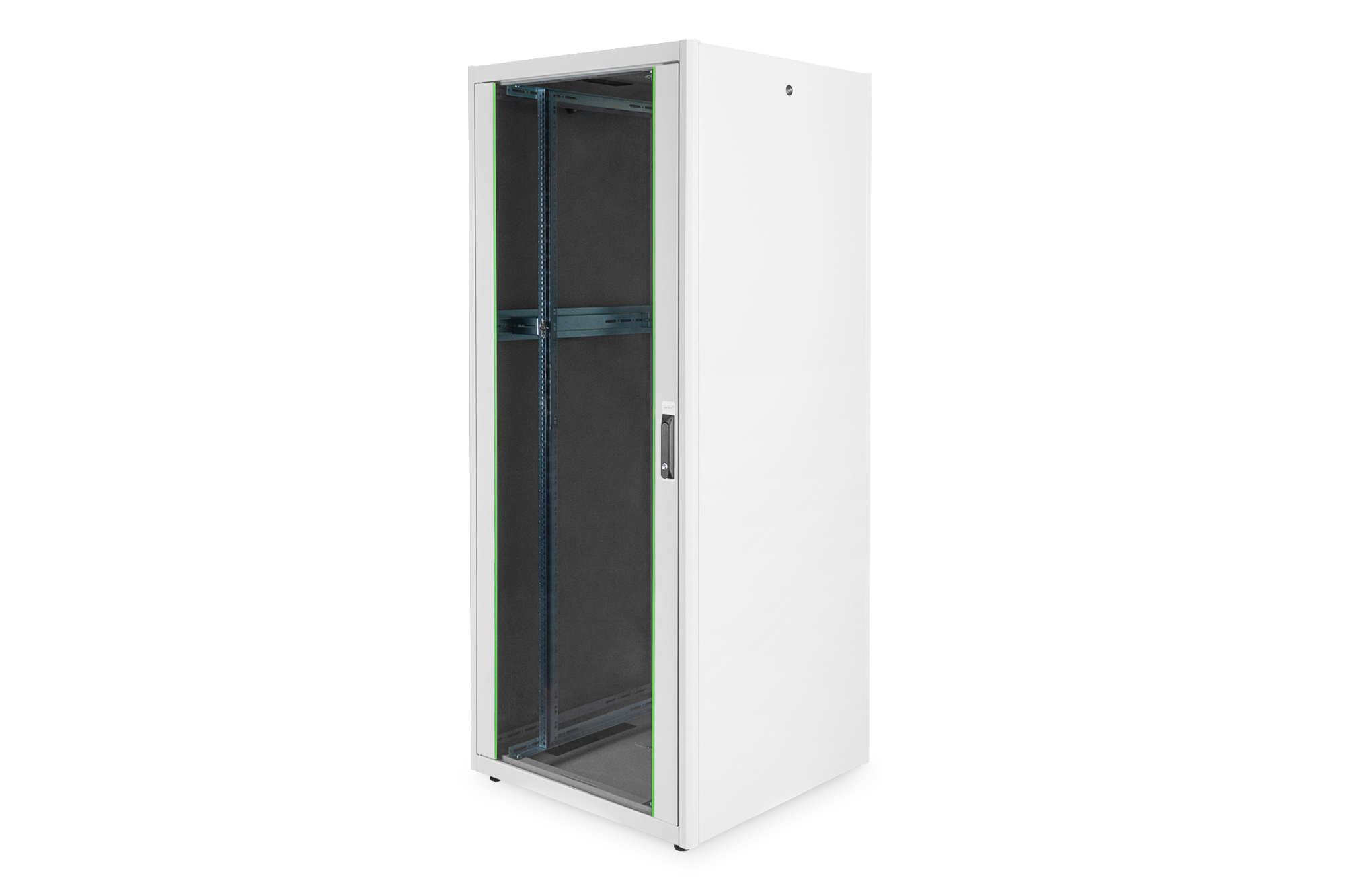 Server-Schrank, Netzwerk-Rack, Daten-Schrank, Glasdach, schließbarer Schrank