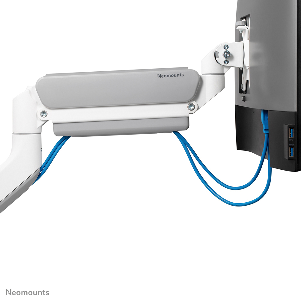 Neomounts Monitor-Tischhalterung - Klemme /Bolzen - 15 kg - 43,2 cm (17 Zoll) - 106,7 cm (42 Zoll) - 100 x 100 mm - Weiß