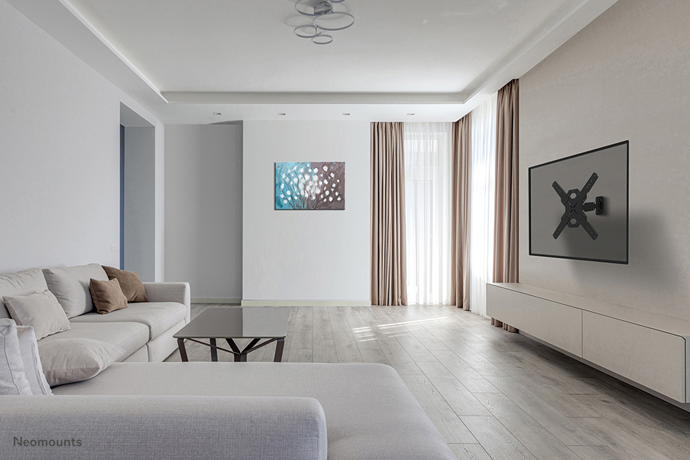wohnzimmer, sofa, tv-wall-mount, flachbildschirm, bodenlaminato