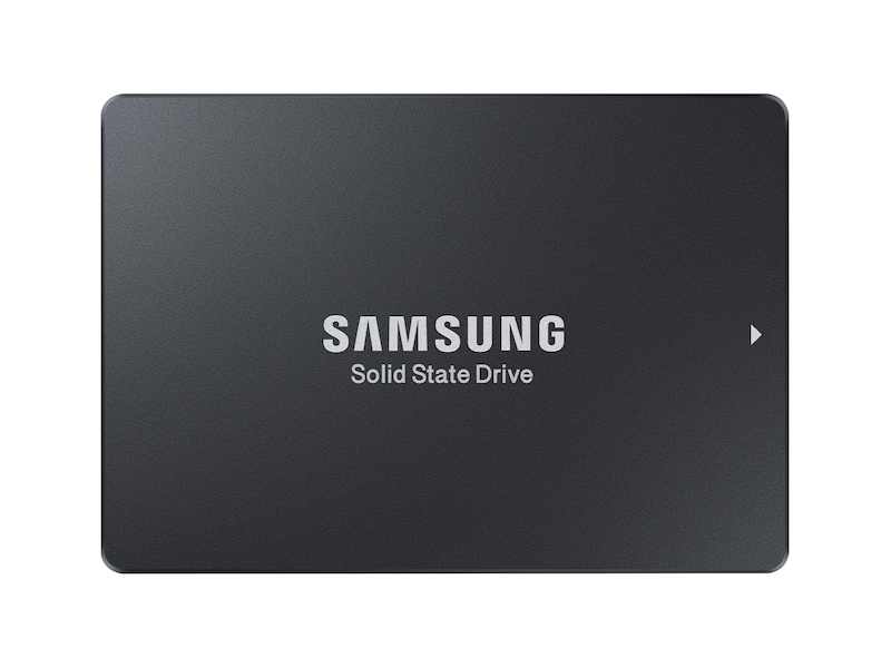 Solid-State-Laufwerk, Samsung SSD, Schwarzes Gehäuse, Rechteckig