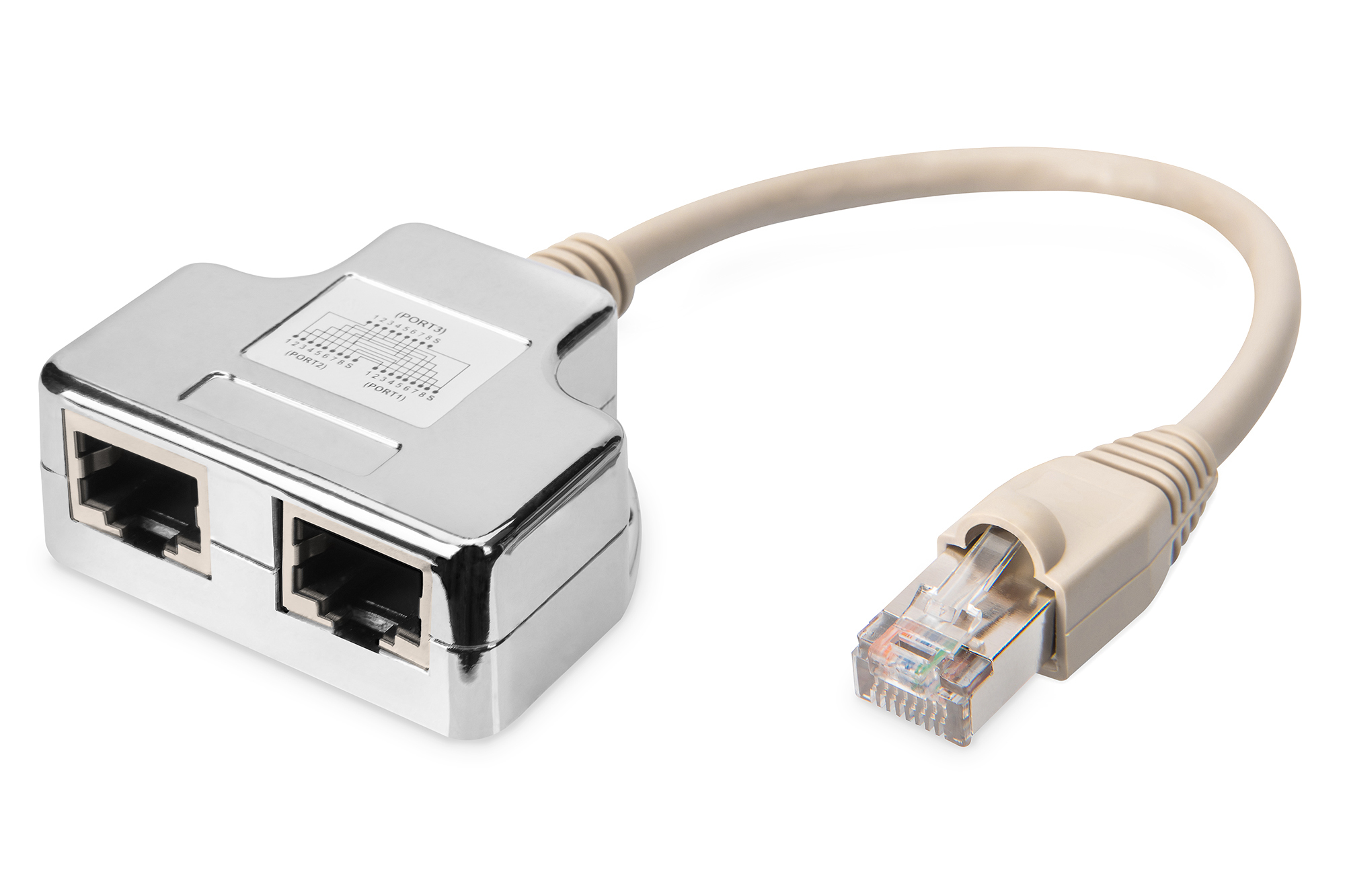 Ethernet-Splitter, RJ45, Cat5e, LAN-Adapter, Netzwerk-Hub
