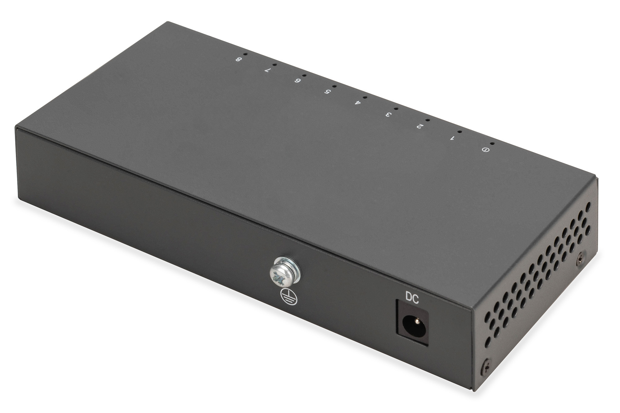DIGITUS DN-80066-1 8-Port Gigabit Switch, Desktop, Unmanaged, Metallgehäuse DIGITUS DN-80066-1 8-Port Gigabit Switch, Desktop, Unmanaged, Metallgehäuse