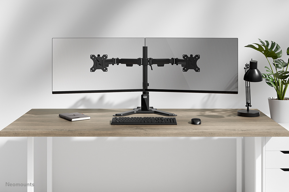 monitor, dual-monitor, desk setup, ergonomic, computer