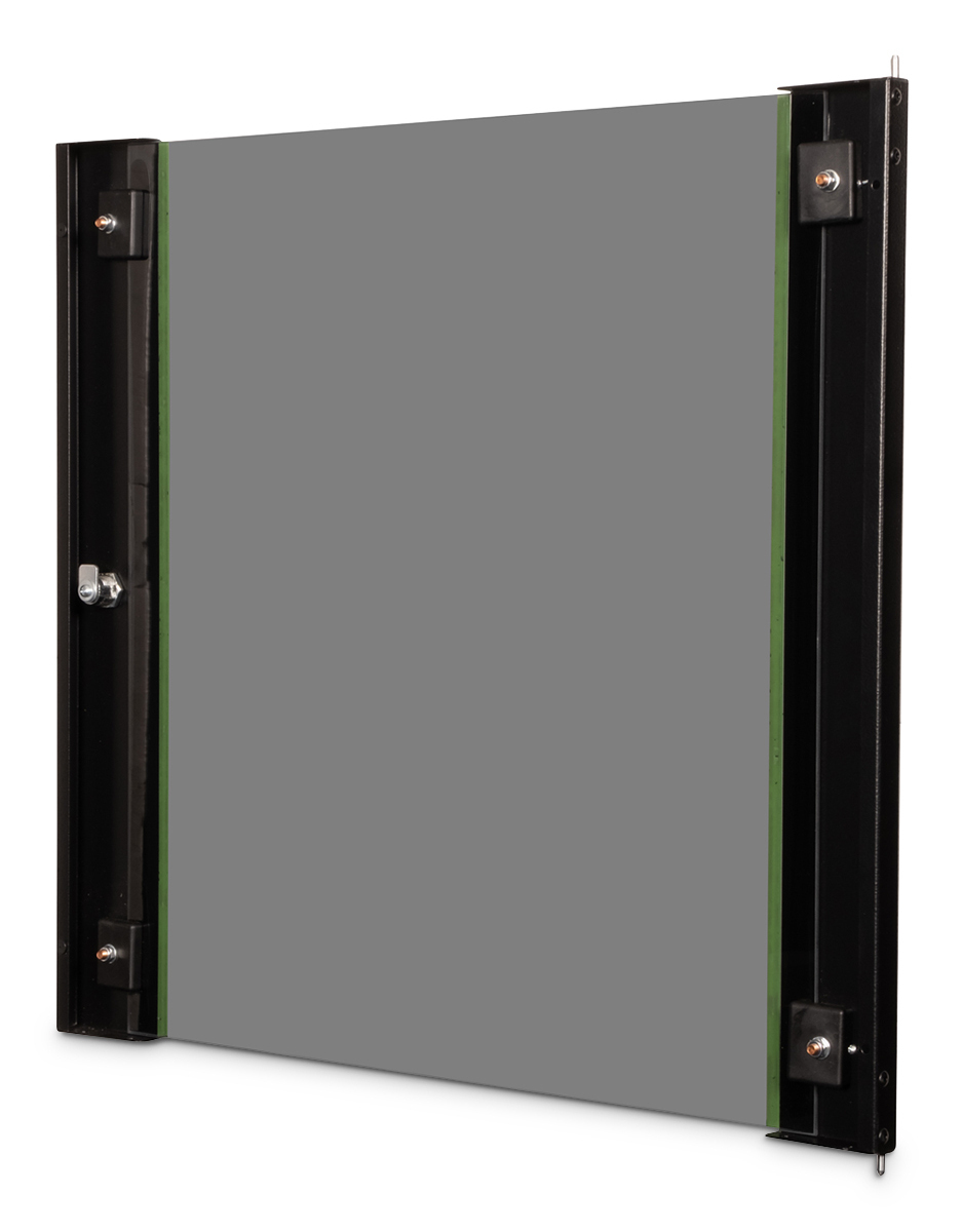 Panel, Glass Panel, Metallrahmen, Grüne Leiste, Rahmenbefestigung