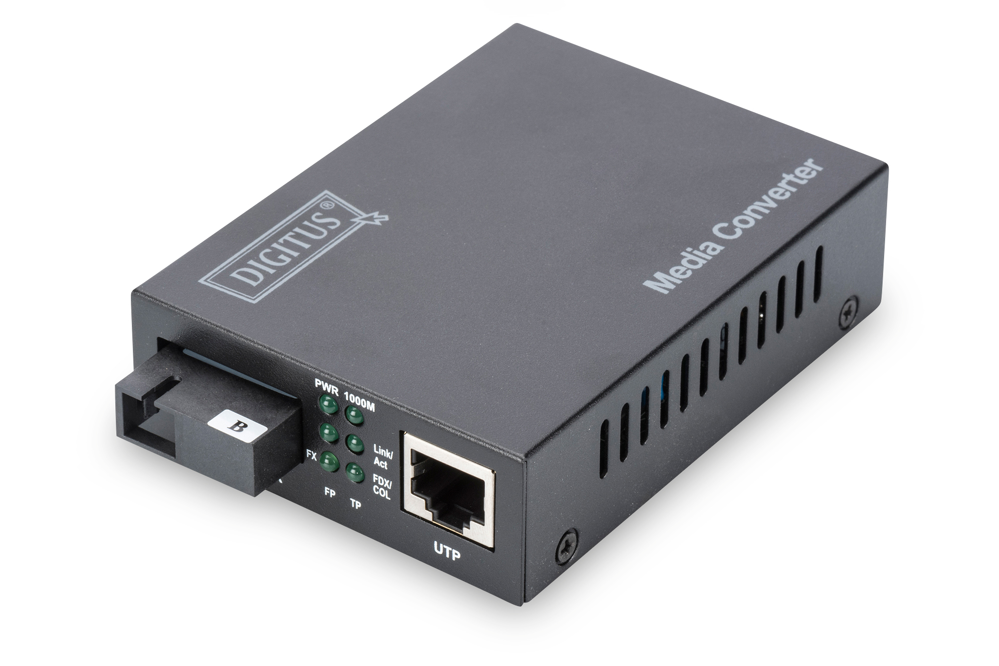 Medienkonverter, USB-Ethernet, Netzwerkadapter, POE nicht sichtbar, Gehäuse aus Metall