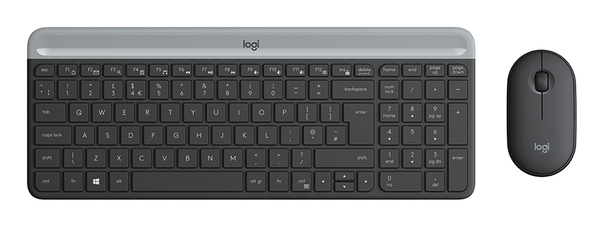 Logitech Tastatur-Maus-Set MK470, grafit Computerausrüstung, Computer-Tastatur, Elektronik, Hardware, Maus