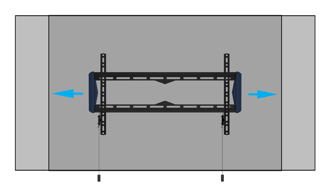 B-TECH Elements Fixed 600 Flat Screen Wall Mount (VESA 600 x 400) BT5442/B