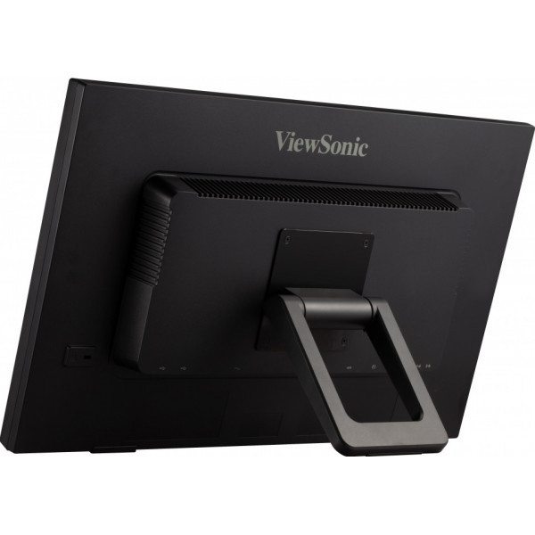 Monitor, ViewSonic, Niedrigständer, Rückansicht, Schwarz
