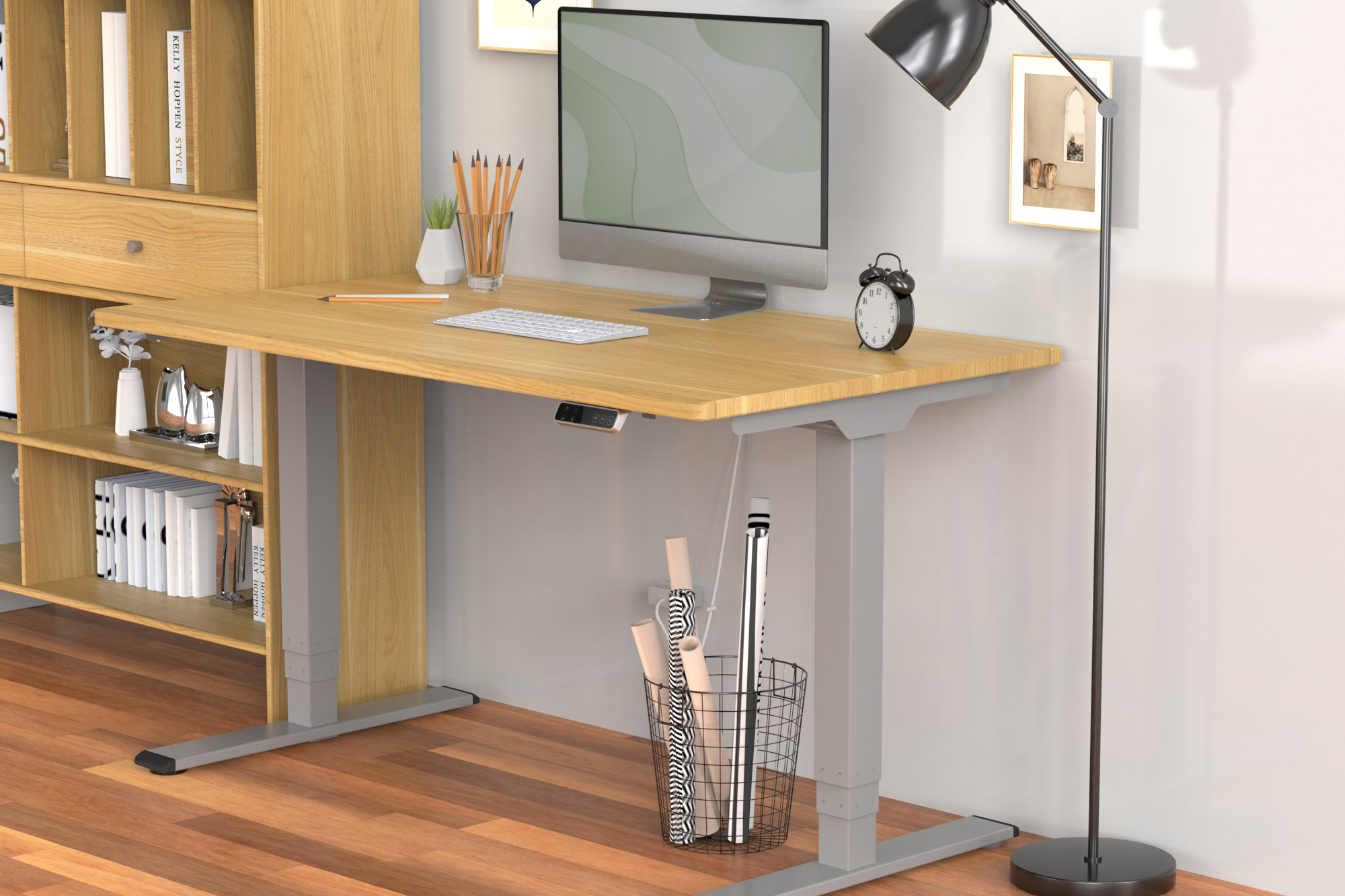 Schreibtisch, Computer-Schreibtisch, Stehschreibtisch, Holzschreibtisch, Büroeinrichtung