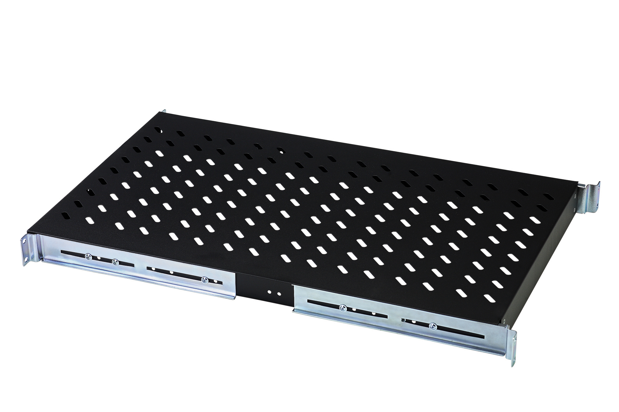 DIGITUS Schrank Zubehör 19" Fachboden festeinbau 1HE f. Schr. ab 1000 mm Tiefe 44x483x737 mm bis 100 kg schwarz RAL 9005 DN-19 TRAY-1-1000-SW Zimmer, Duscharmatur, Elektronik, Hardware, Computerausrüstung
