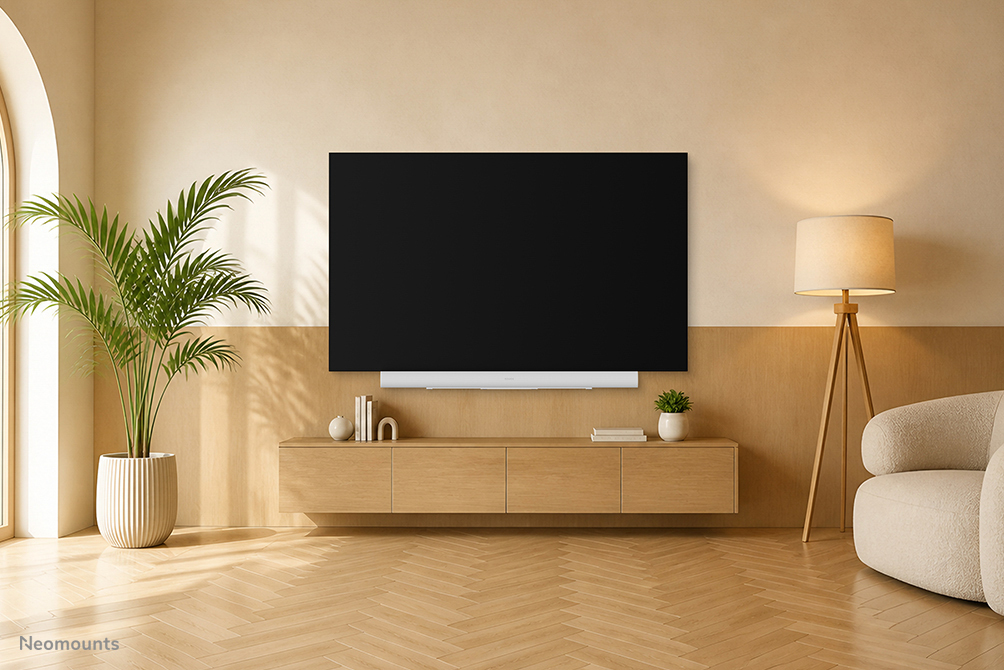 Fernseher, Wandhalterung, TV, Wohnzimmer, Holzmöbel
