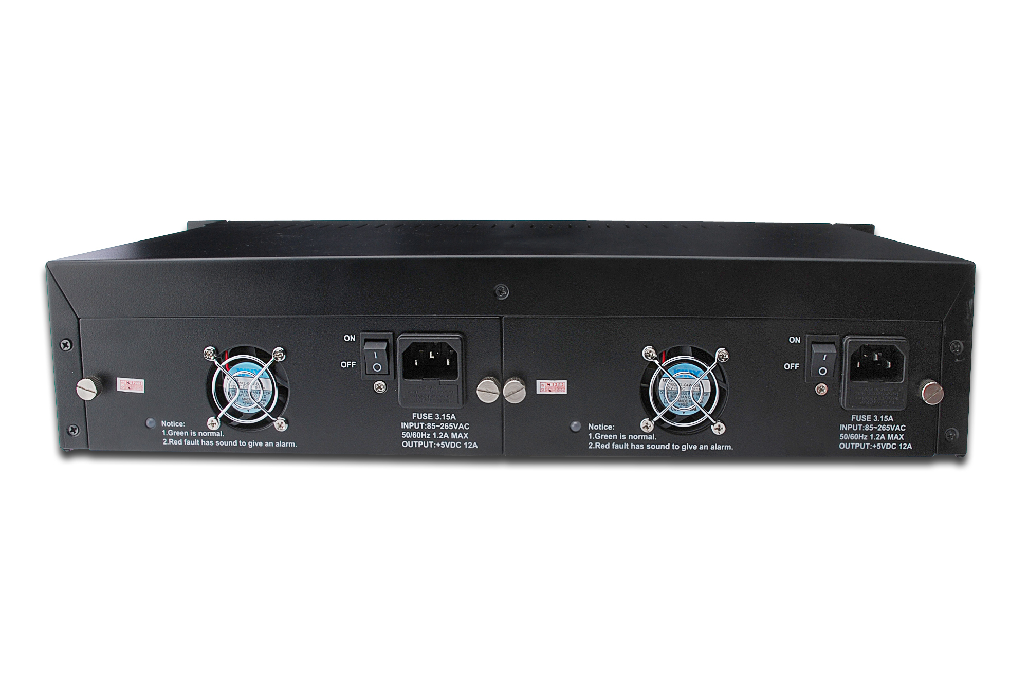 rackmount, duale Netzteil, Netzteil, Rückseite, Lüftergitter