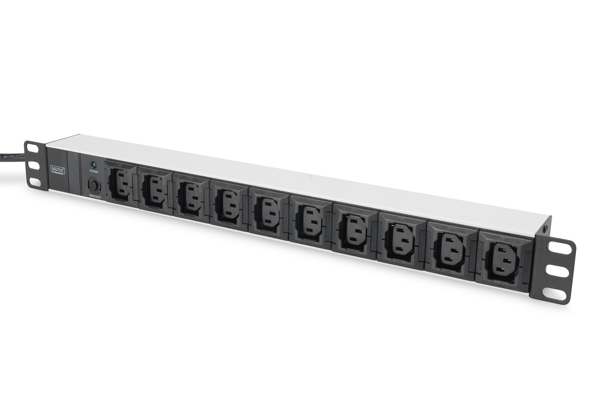 Rackmount-Netzleiste, Industrieller Netzleisten, 8-Ausgänge, IEC C13 Steckdosen, Metallgehäuse