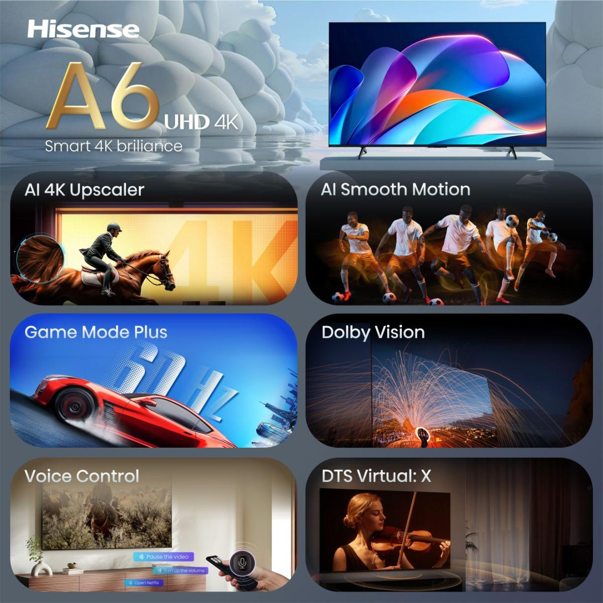 4K, LED-Fernseher, Smart TV, Ultra HD, Dolby Vision