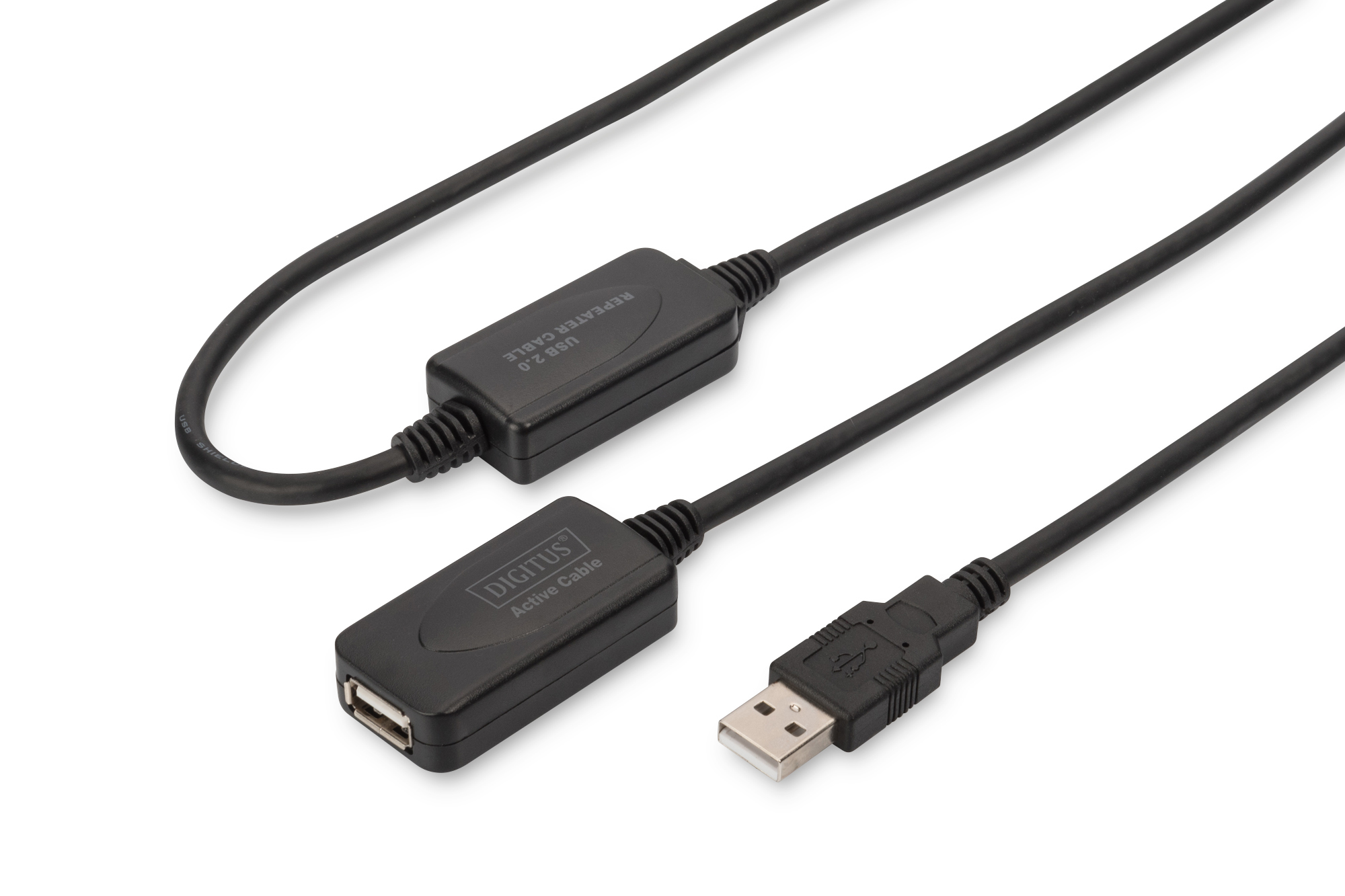 DIGITUS DA-73102 Aktives USB 2.0 Verlängerungskabel, 20 m