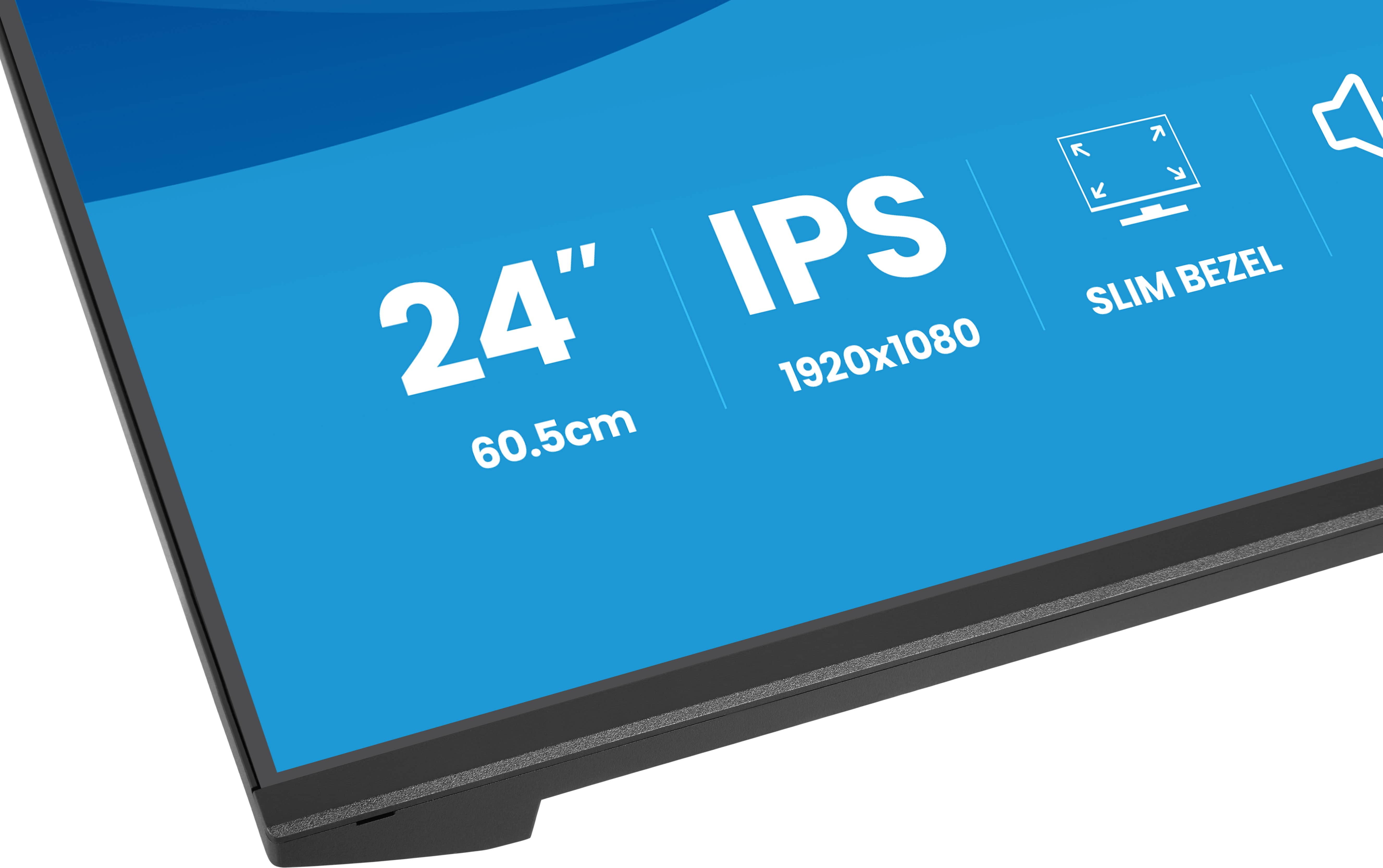 monitor, 24"," inch, IPS, 1920x1080, Slim bezel, 60.5cm