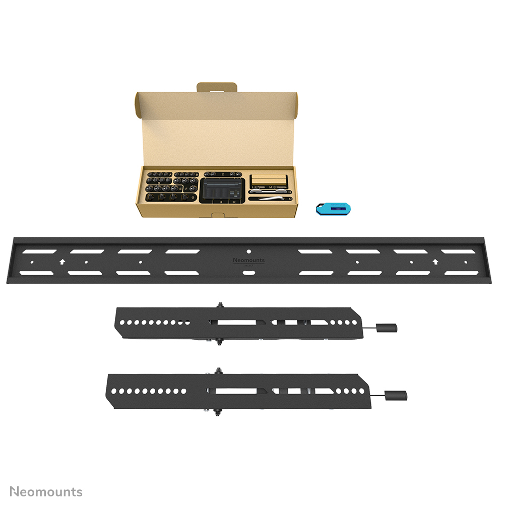Neomounts Select TV-Wandhalterung - 109,2 cm (43 Zoll) - 2,49 m (98 Zoll) - 100 kg - 100 x 100 mm - 800 x 400 mm - Schwarz