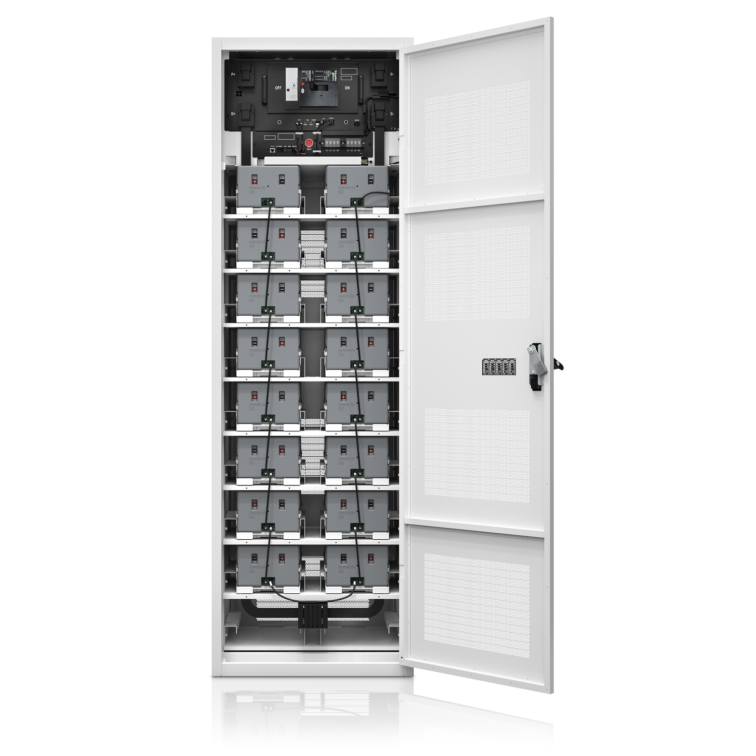 Servergehäuse, Rack, Elektro-Schrank, Metallgehäuse, Verriegelte Tür