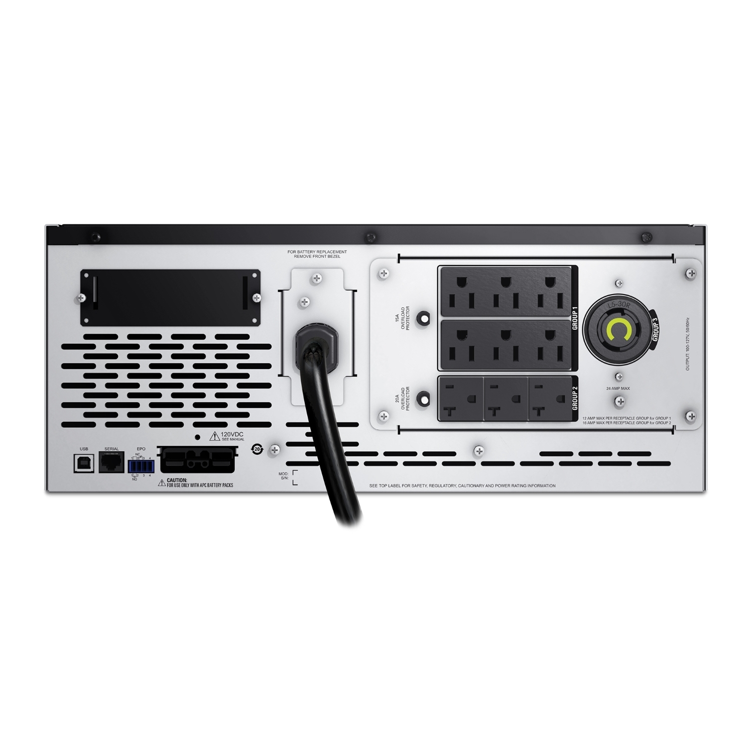 APC SMX3000RMX93 - Smart-UPS 3000VA RM 4U 120V Shipboard APC SMX3000RMX93 - Smart-UPS 3000VA RM 4U 120V Shipboard