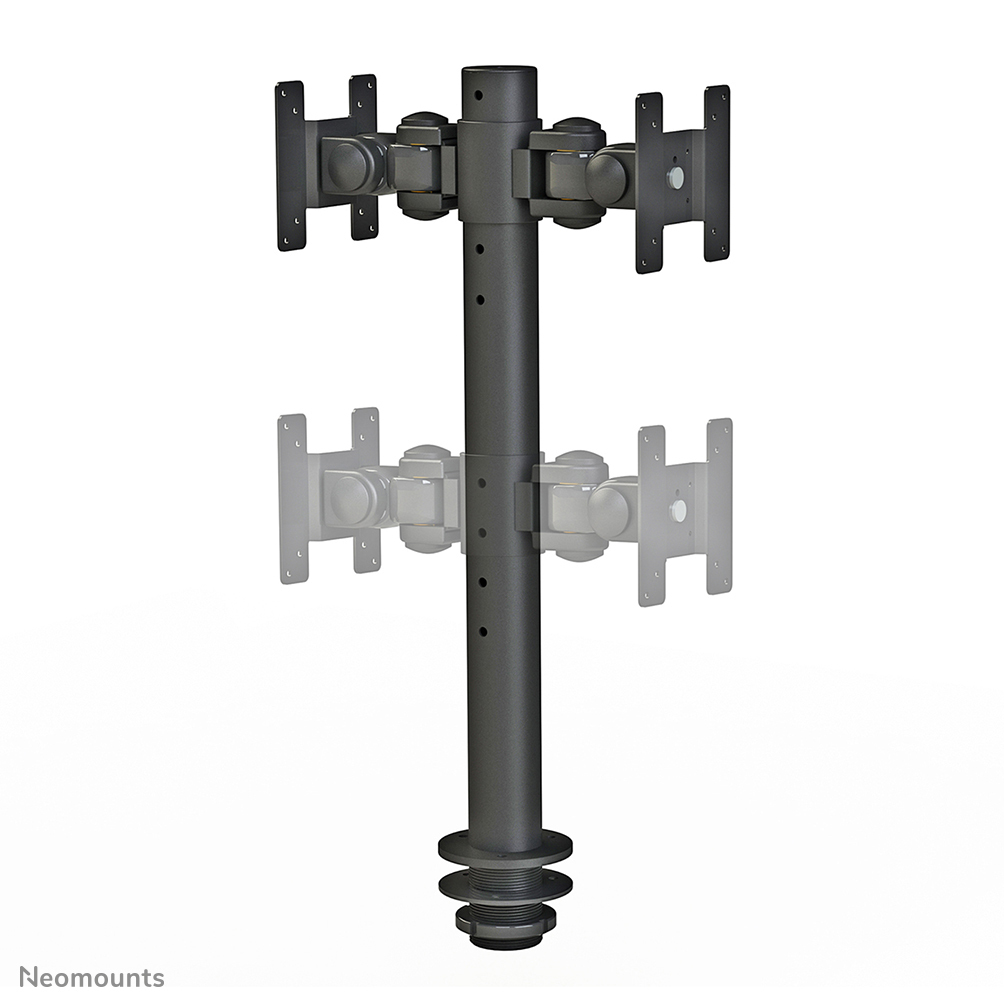 Neomounts Monitor-Tischhalterung - 10 kg - 25,4 cm (10") - 76,2 cm (30") - 100 x 100 mm - Höhenverstellung - Schwarz