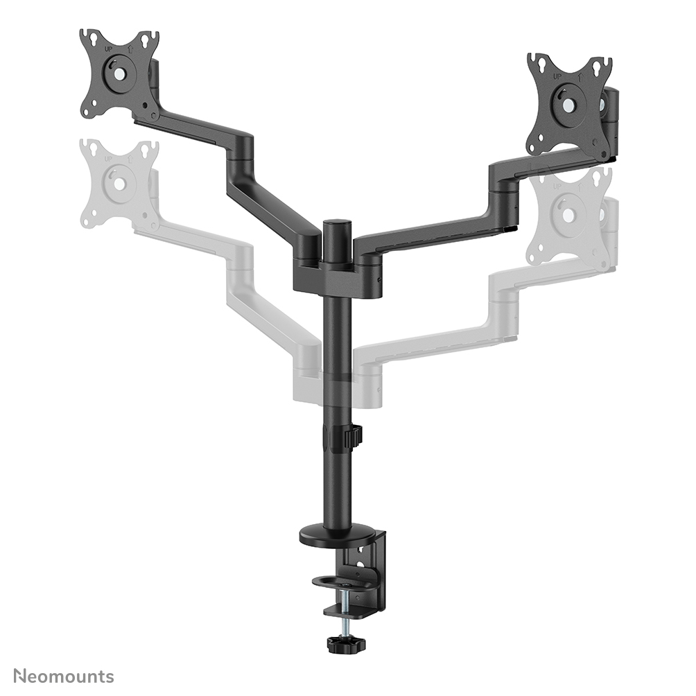 Neomounts Monitor-Tischhalterung - Klemme /Bolzen - 43,2 cm (17") - 68,6 cm (27") - 100 x 100 mm - Höhenverstellung - Schwarz