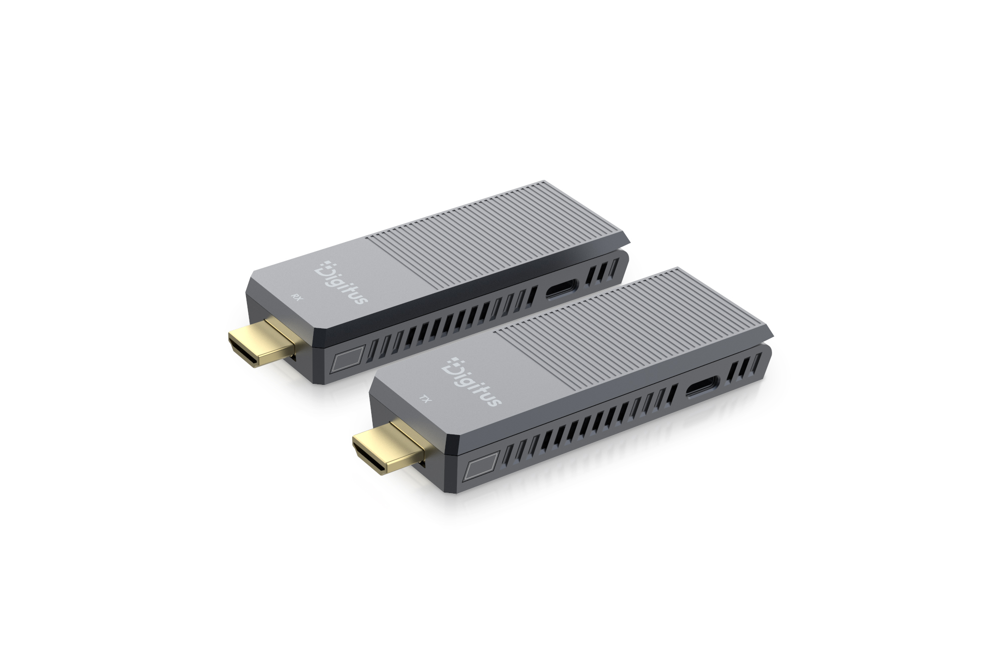 HDMI-Adapter, USB-C, micro HDMI, duales Schlüssel-Design, schiefer grauer Adapter