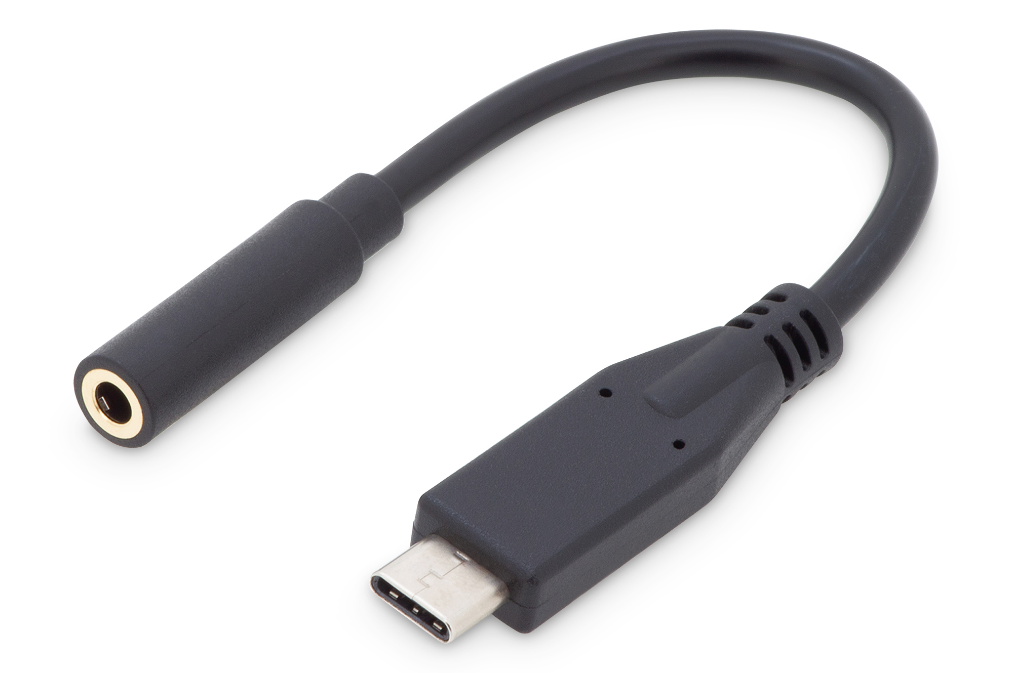 DIGITUS USB Type-C Audio Adapterkabel, Type-C - 3.5mm St/Bu, 0.2m