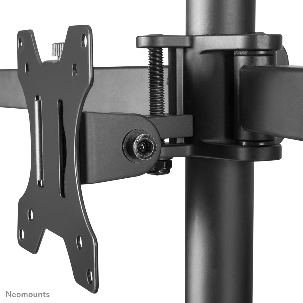 Neomounts Monitor-Tischhalterung - Klemme /Bolzen - 6 kg - 25,4 cm (10 Zoll) - 68,6 cm (27 Zoll) - 100 x 100 mm - Schwarz
