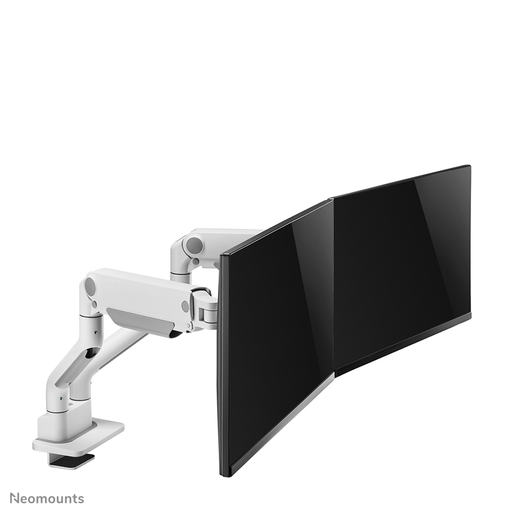 Neomounts Select Desk Mount double display topfix clamp &grommet