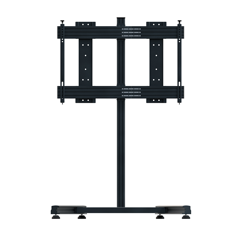 TV-Standfuß, TV-Halterung, Schwarz, Metall, Verstellbarer Stand