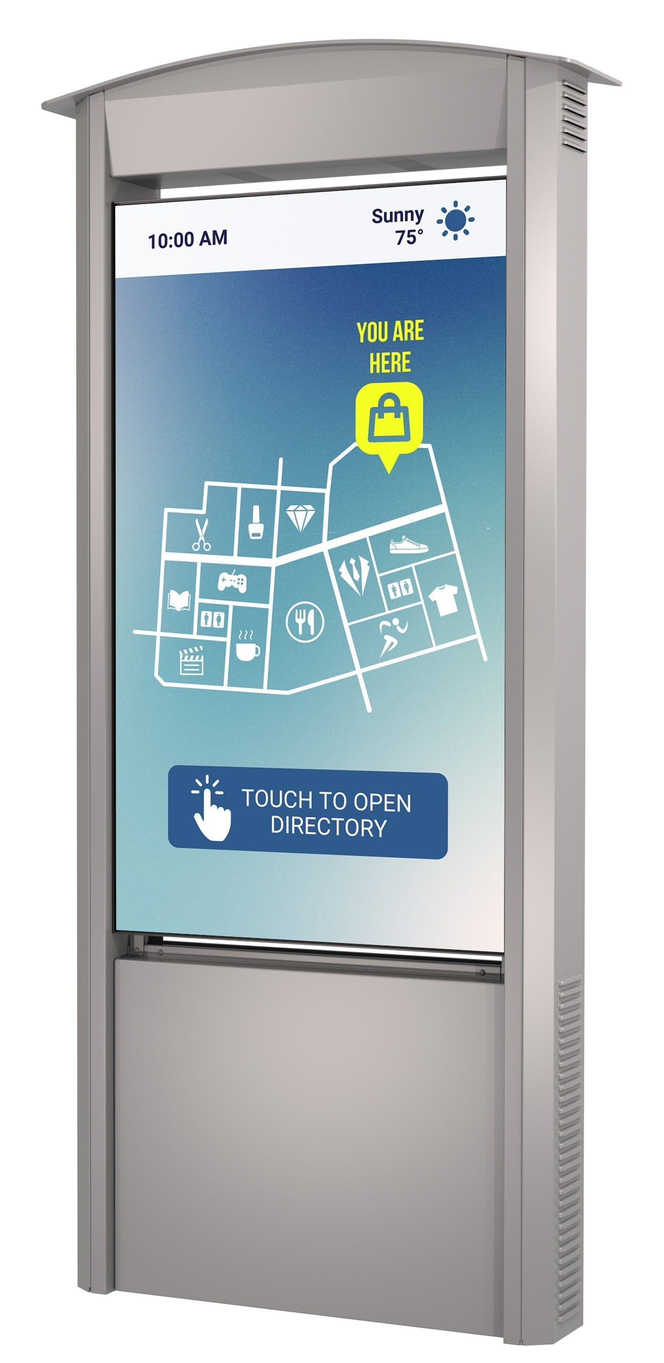 Peerless-AV Outdoor Smart City Kiosk KOP55XHB-S-EUK Mailbox, Kiosk