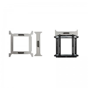 TV-Wandhalterung, Metall, Schwarz-silber, Wandmontage