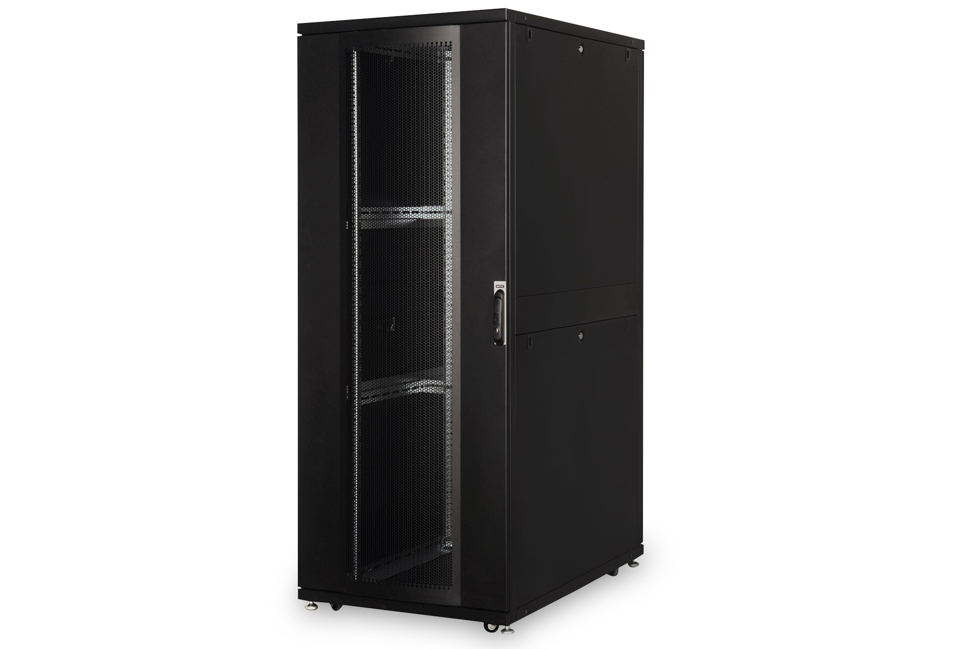 Serverrack, Rackenschrank, Netzwerk-Schrank, Metallgehäuse, Belüftete Tür