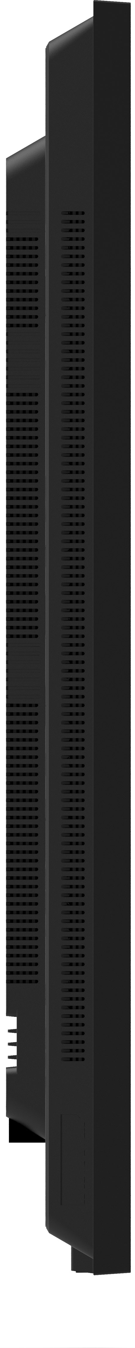 Flachpanel, Monitor, Schwarz, Seitenansicht, Belüftet