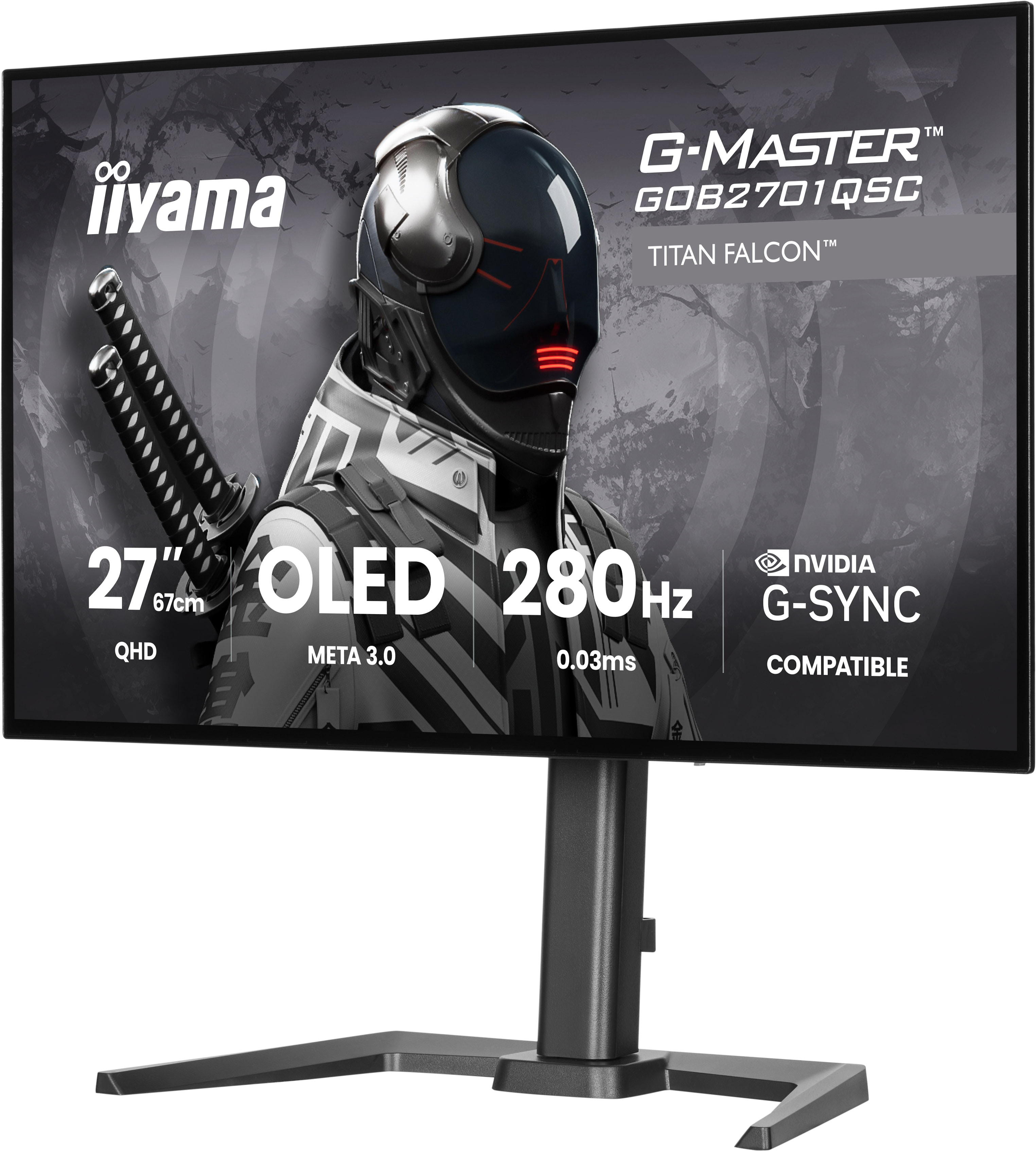 27 Zoll, OLED, 280 Hz, Gaming-M monitor, Ständer