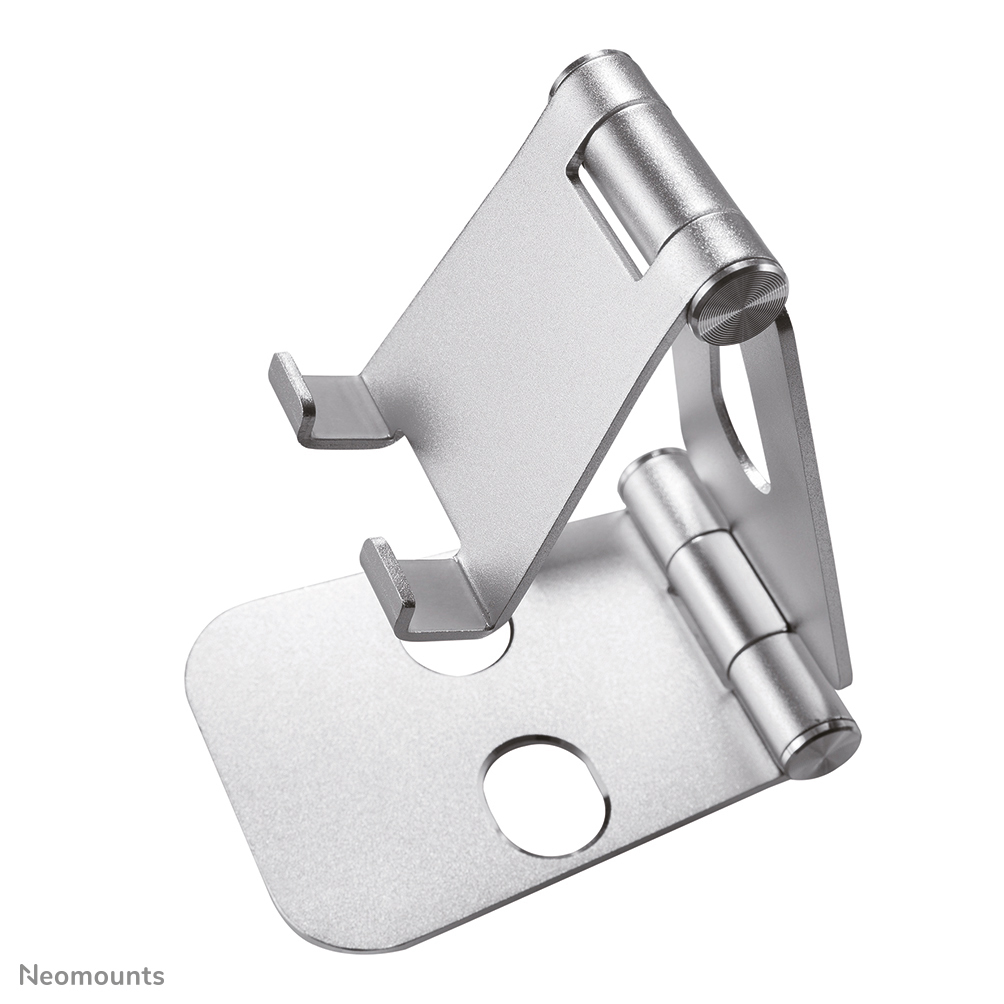 Neomounts Faltbarer Telefon-Ständer - Handy/Smartphone - Passive Halterung - Tisch/Bank - Indoor - Silber