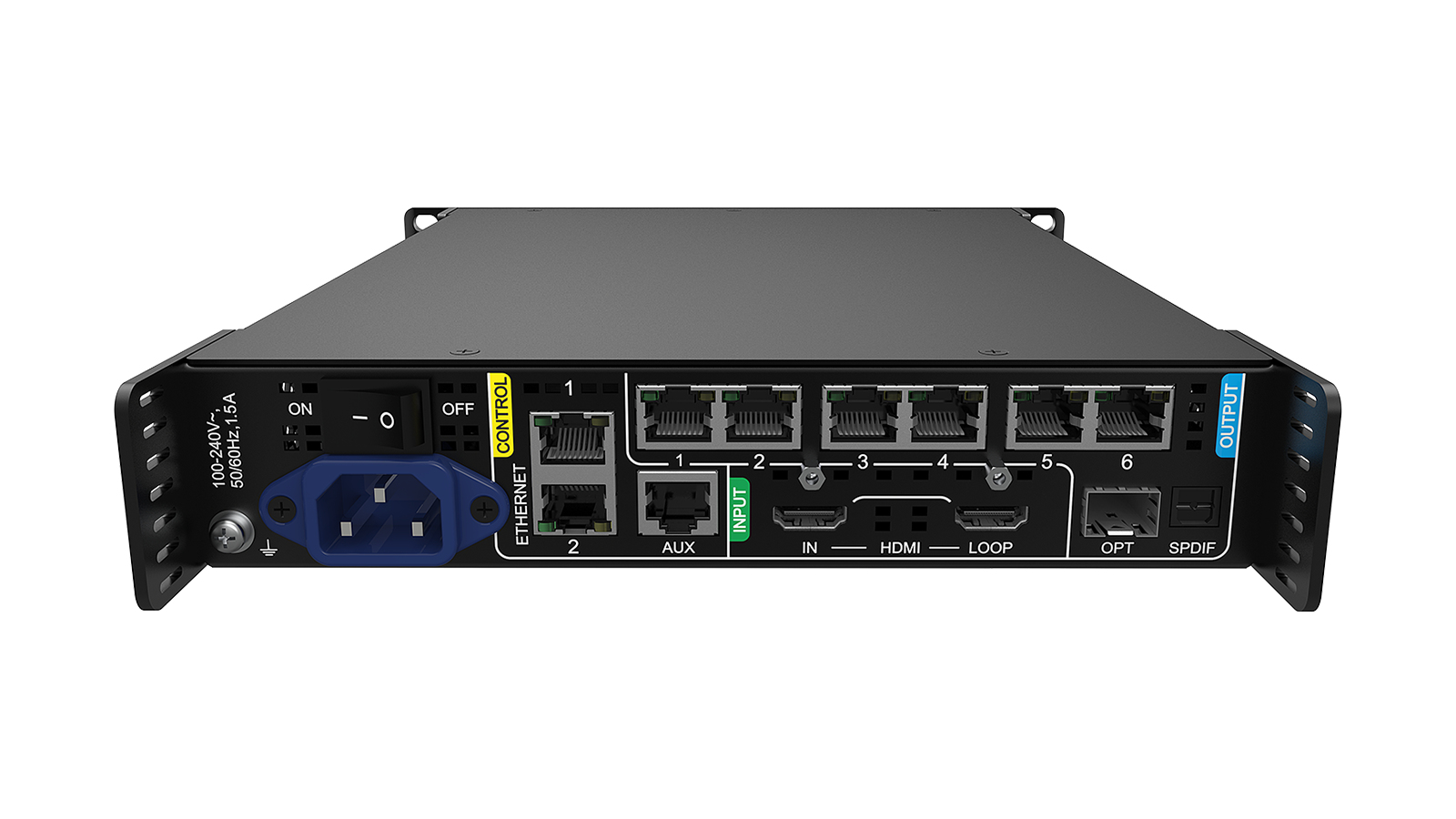 embedded computer, rackmount, Netzwerk-Switch, 6-Port Ethernet, DIN-Stromanschluss