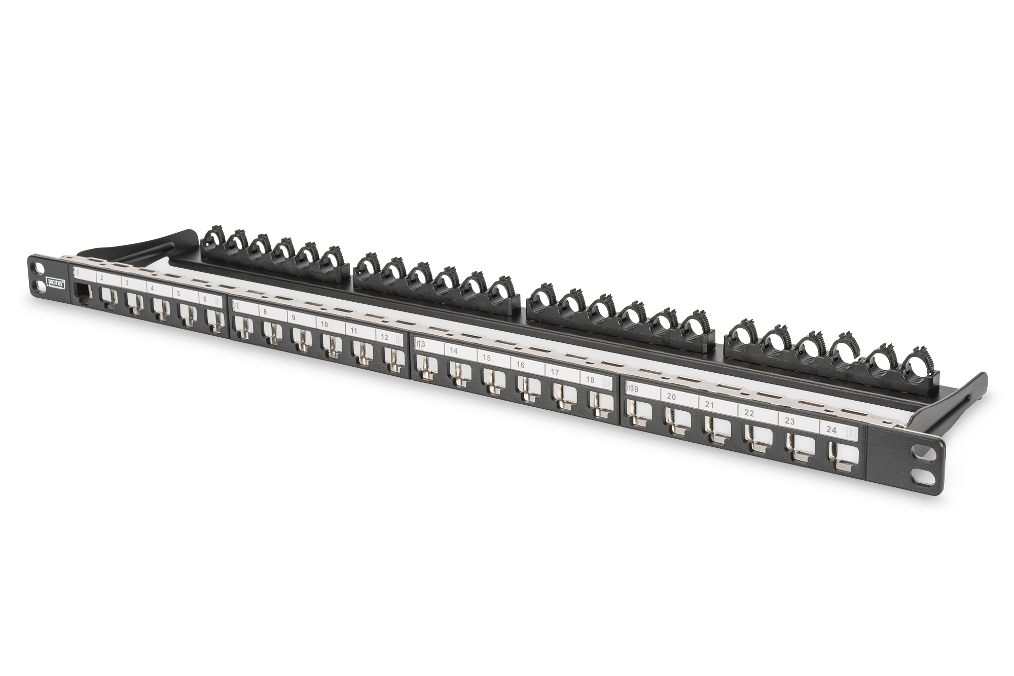 Patch-Panel, Netzwerk, RJ45, RACK-Montage, 24-Port